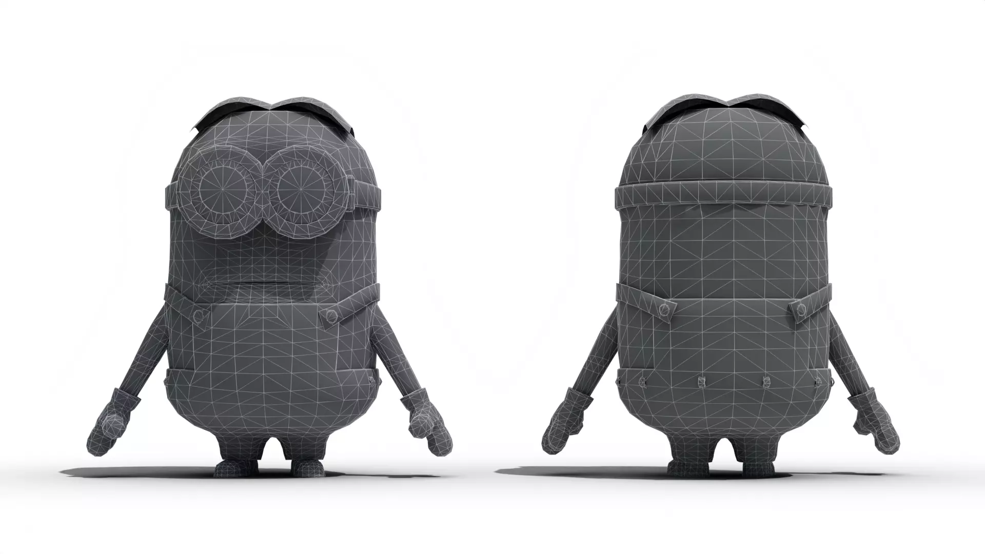 Dave - Minion Low-poly 3D model_12