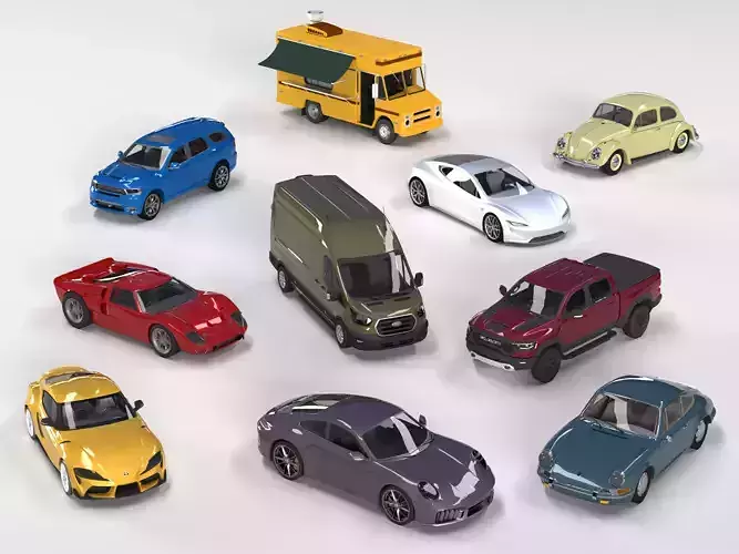 3D Printable Cars Collection