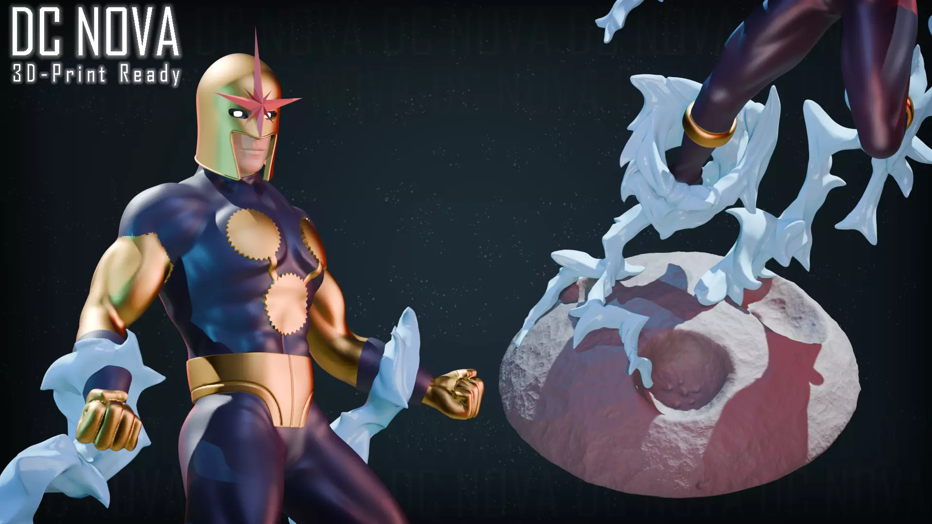 DC Nova Action Figure 3D print model_9