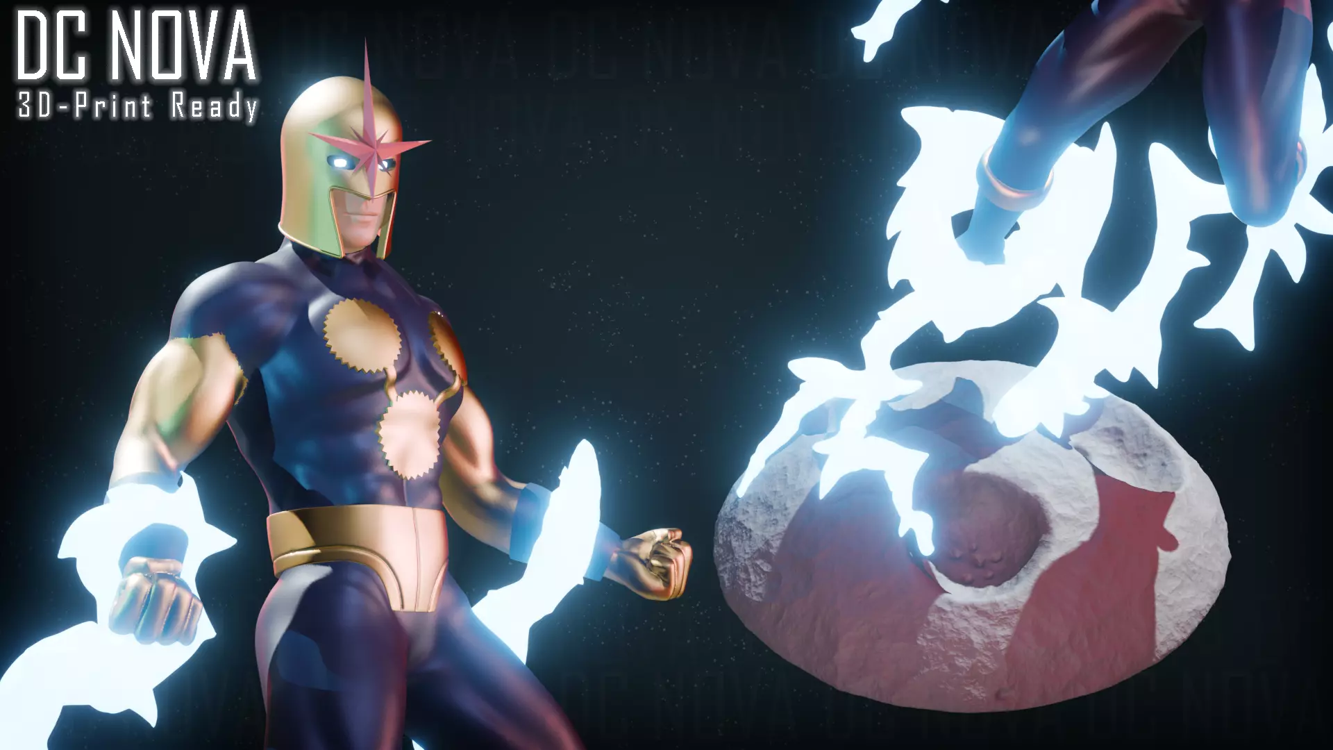 DC Nova Action Figure 3D print model_4