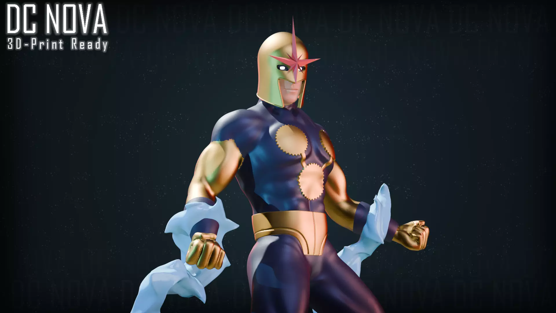 DC Nova Action Figure 3D print model_12