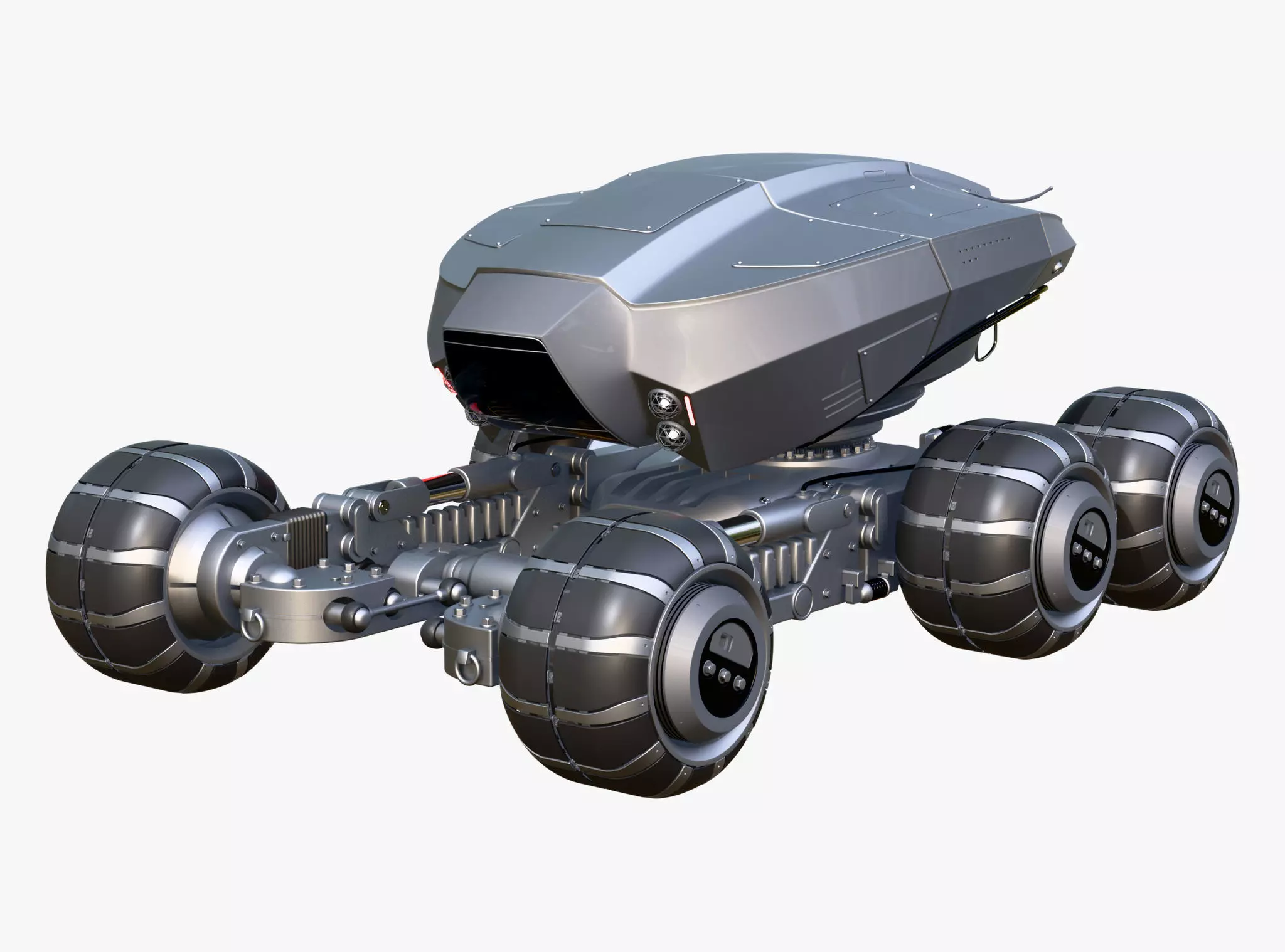 SciFi Exploration Rover Vehicle M1 3D model_0