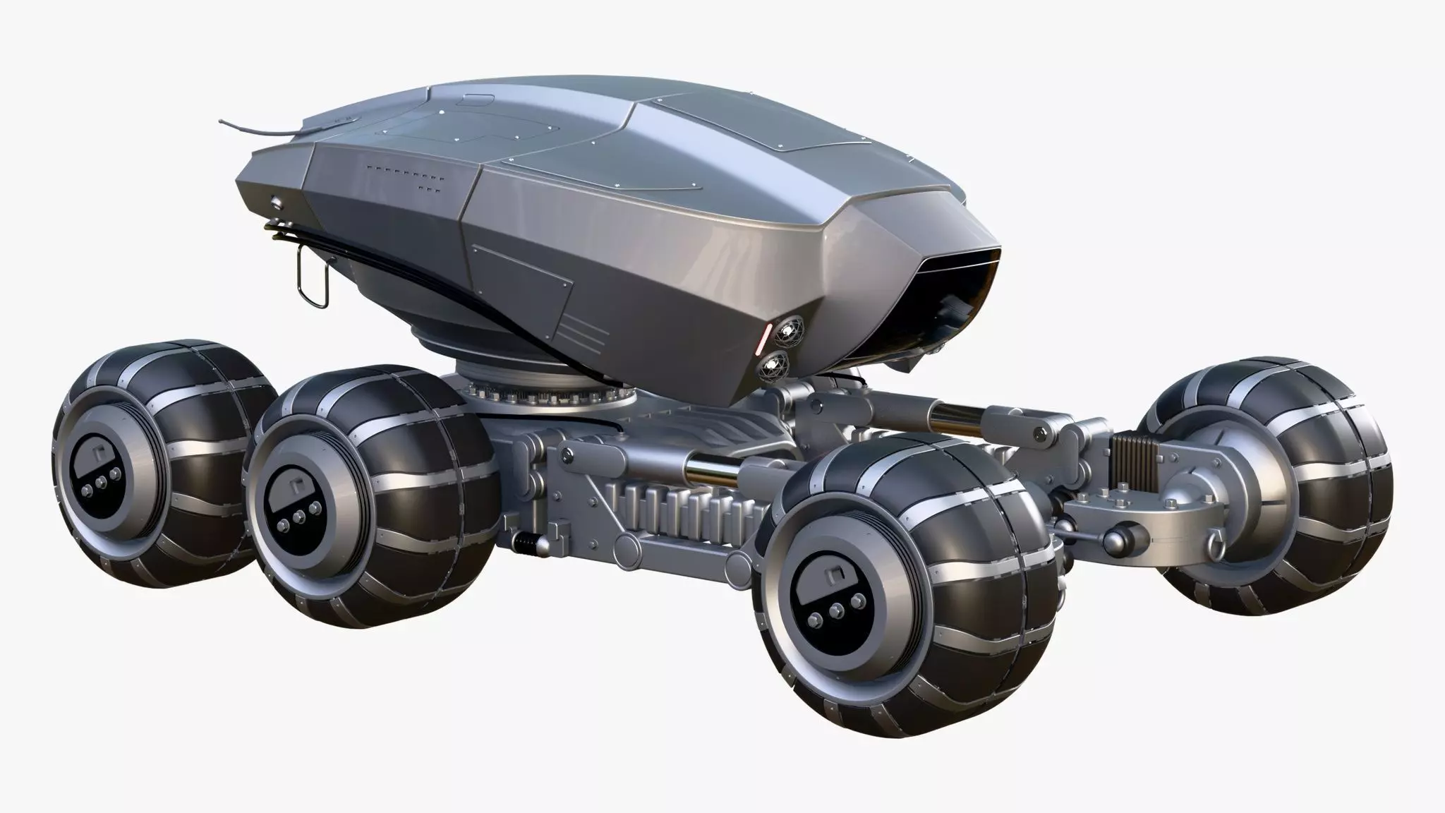 SciFi Exploration Rover Vehicle M1 3D model_5
