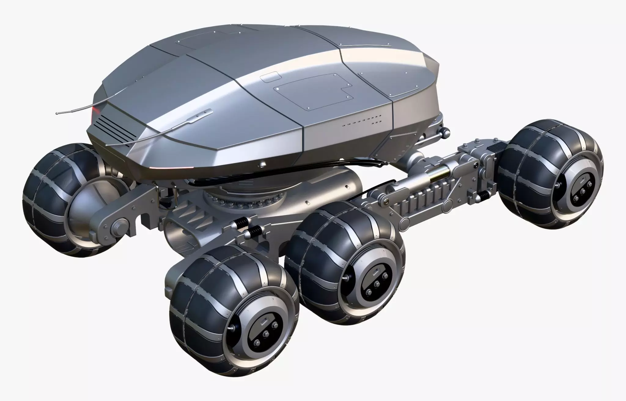 SciFi Exploration Rover Vehicle M1 3D model_4
