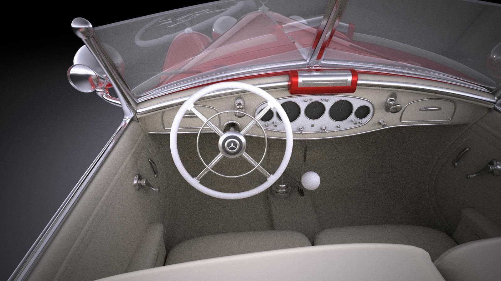 Mercedes 540K 1936 VRAY 3D model_9