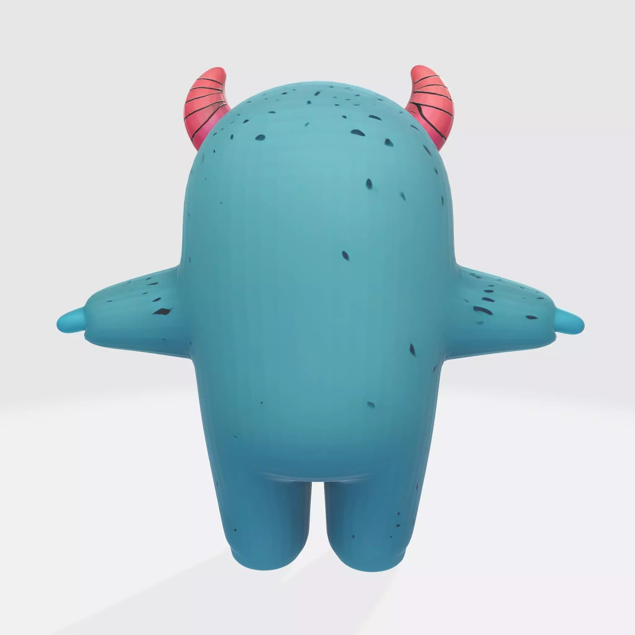 Monster Character 5 Low-poly 3D model_2
