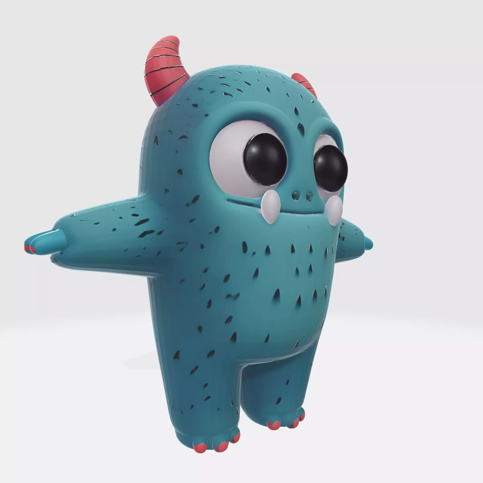 Monster Character 5 Low-poly 3D model_1