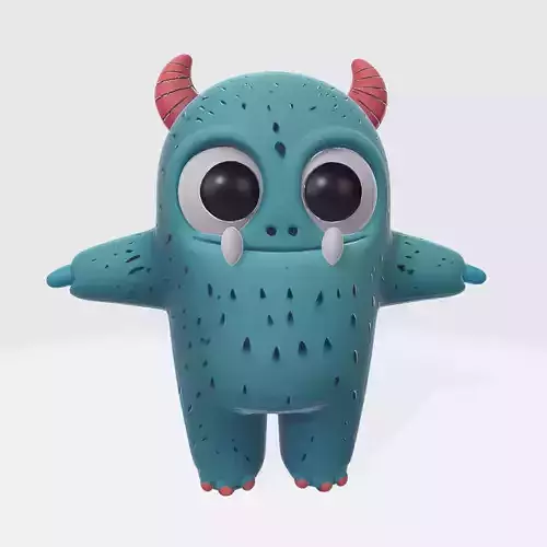 Monster Character 5 Low-poly 3D model