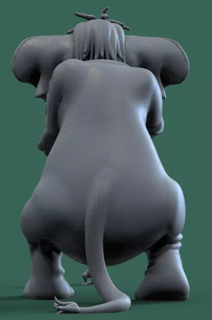 PACK MADAM MIM AND MERLIN THE SWORD IN THE STONE-PARTSnCOMPLETE 3D print model_48