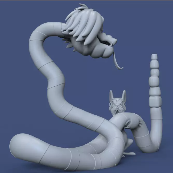 PACK MADAM MIM AND MERLIN THE SWORD IN THE STONE-PARTSnCOMPLETE 3D print model_36