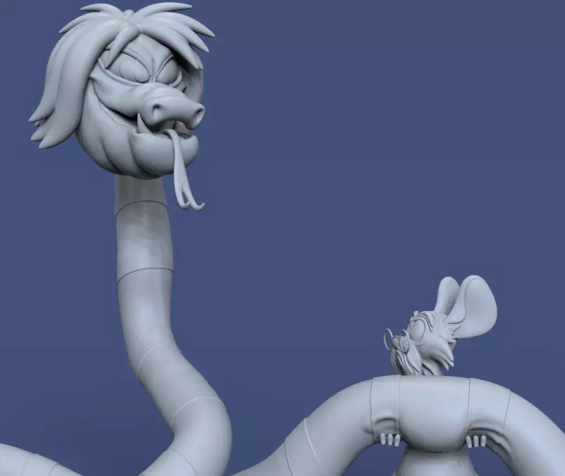 PACK MADAM MIM AND MERLIN THE SWORD IN THE STONE-PARTSnCOMPLETE 3D print model_27