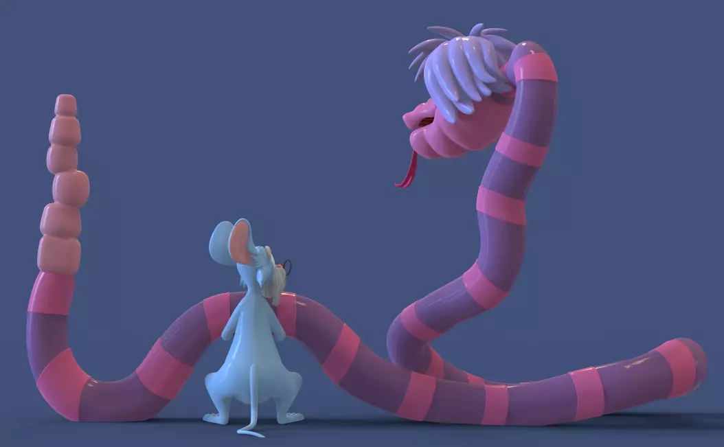 PACK MADAM MIM AND MERLIN THE SWORD IN THE STONE-PARTSnCOMPLETE 3D print model_5