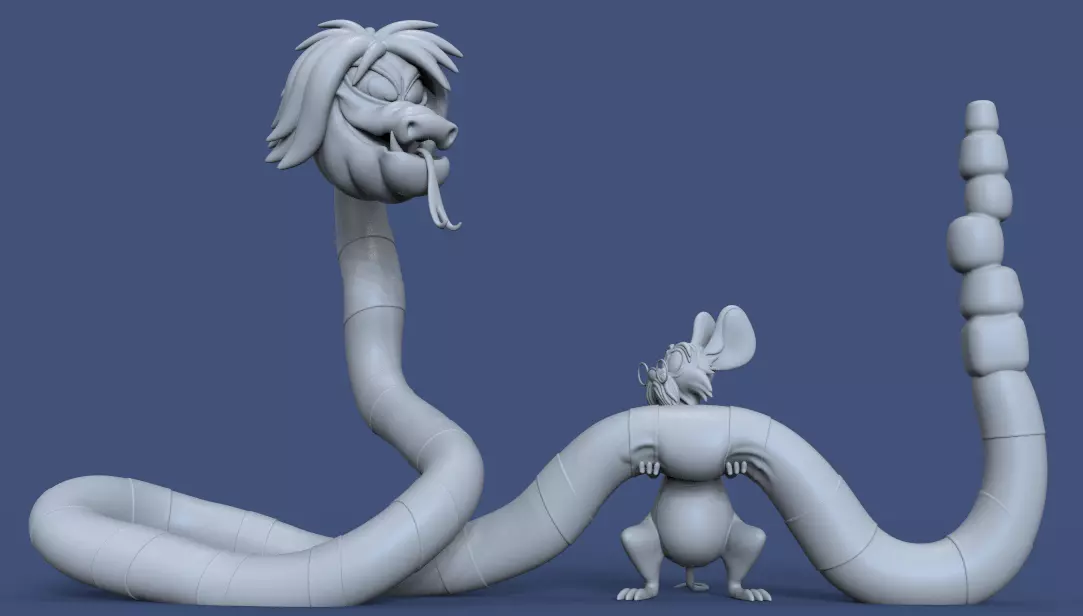 PACK MADAM MIM AND MERLIN THE SWORD IN THE STONE-PARTSnCOMPLETE 3D print model_28