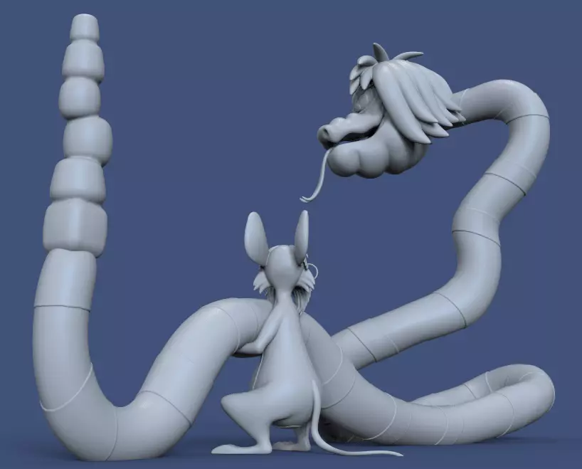 PACK MADAM MIM AND MERLIN THE SWORD IN THE STONE-PARTSnCOMPLETE 3D print model_33