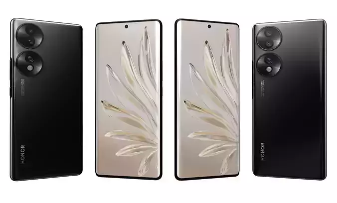  Honor 70 Black High Poly 