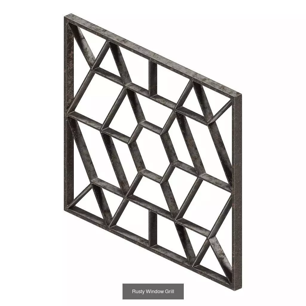 PREMIUM RUSTY ARCHITECTURAL FITTINGS PACK 3D Model Collection_5