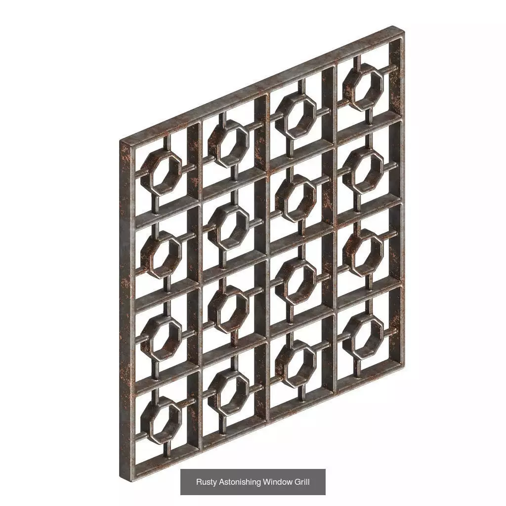 PREMIUM RUSTY ARCHITECTURAL FITTINGS PACK 3D Model Collection_3