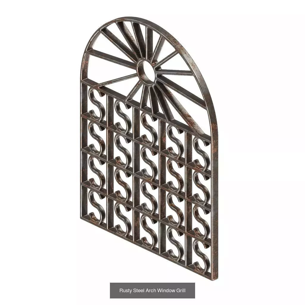 PREMIUM RUSTY ARCHITECTURAL FITTINGS PACK 3D Model Collection_11