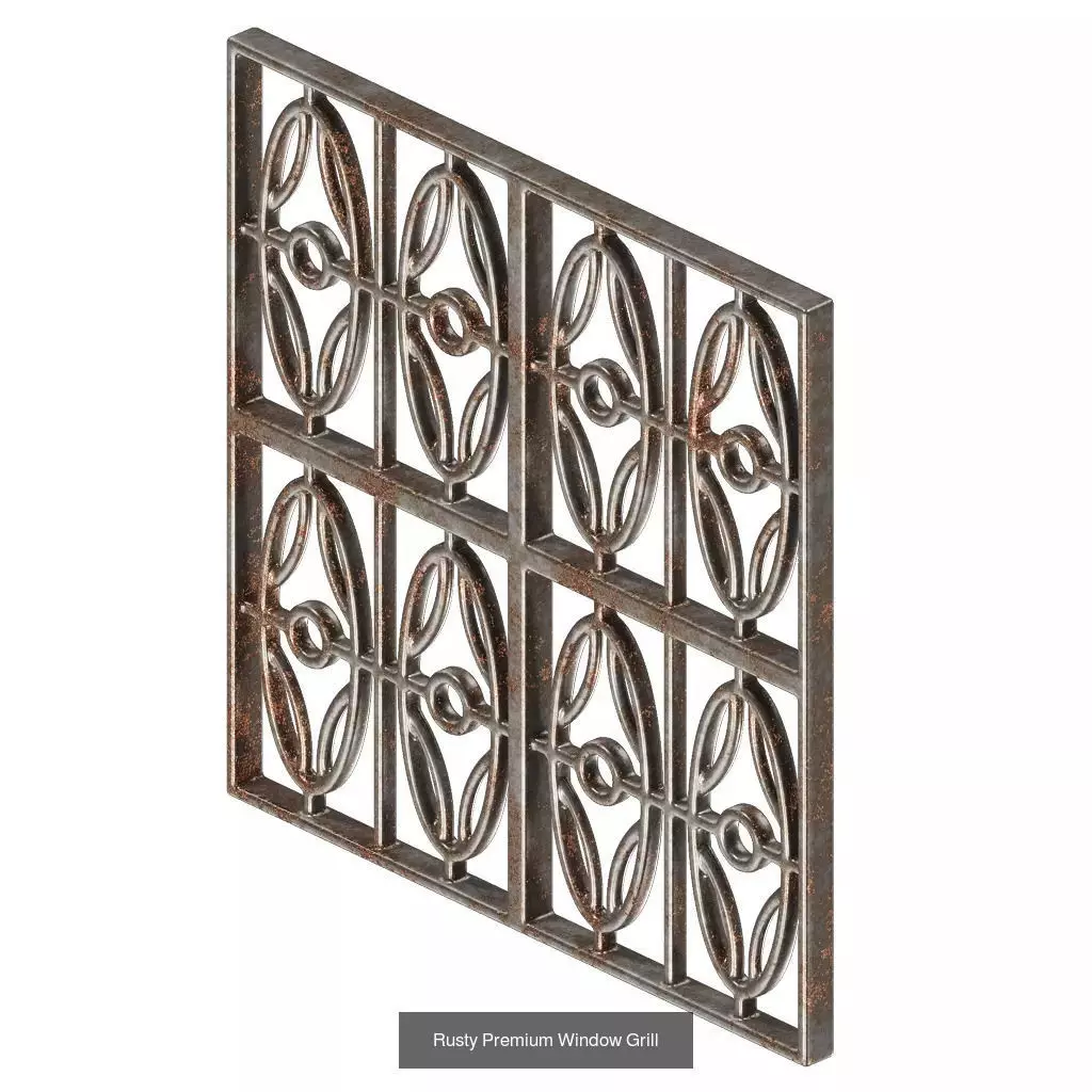 PREMIUM RUSTY ARCHITECTURAL FITTINGS PACK 3D Model Collection_12