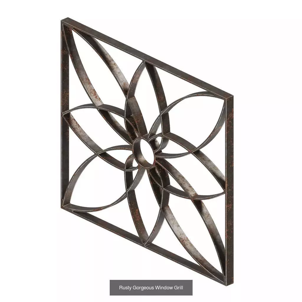 PREMIUM RUSTY ARCHITECTURAL FITTINGS PACK 3D Model Collection_9