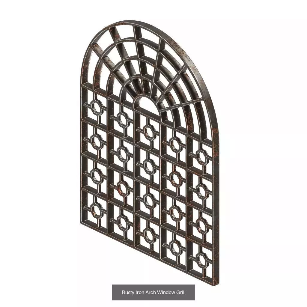 PREMIUM RUSTY ARCHITECTURAL FITTINGS PACK 3D Model Collection_10