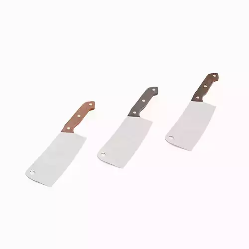 Meat Cleaver Pack B 3D Model Collection