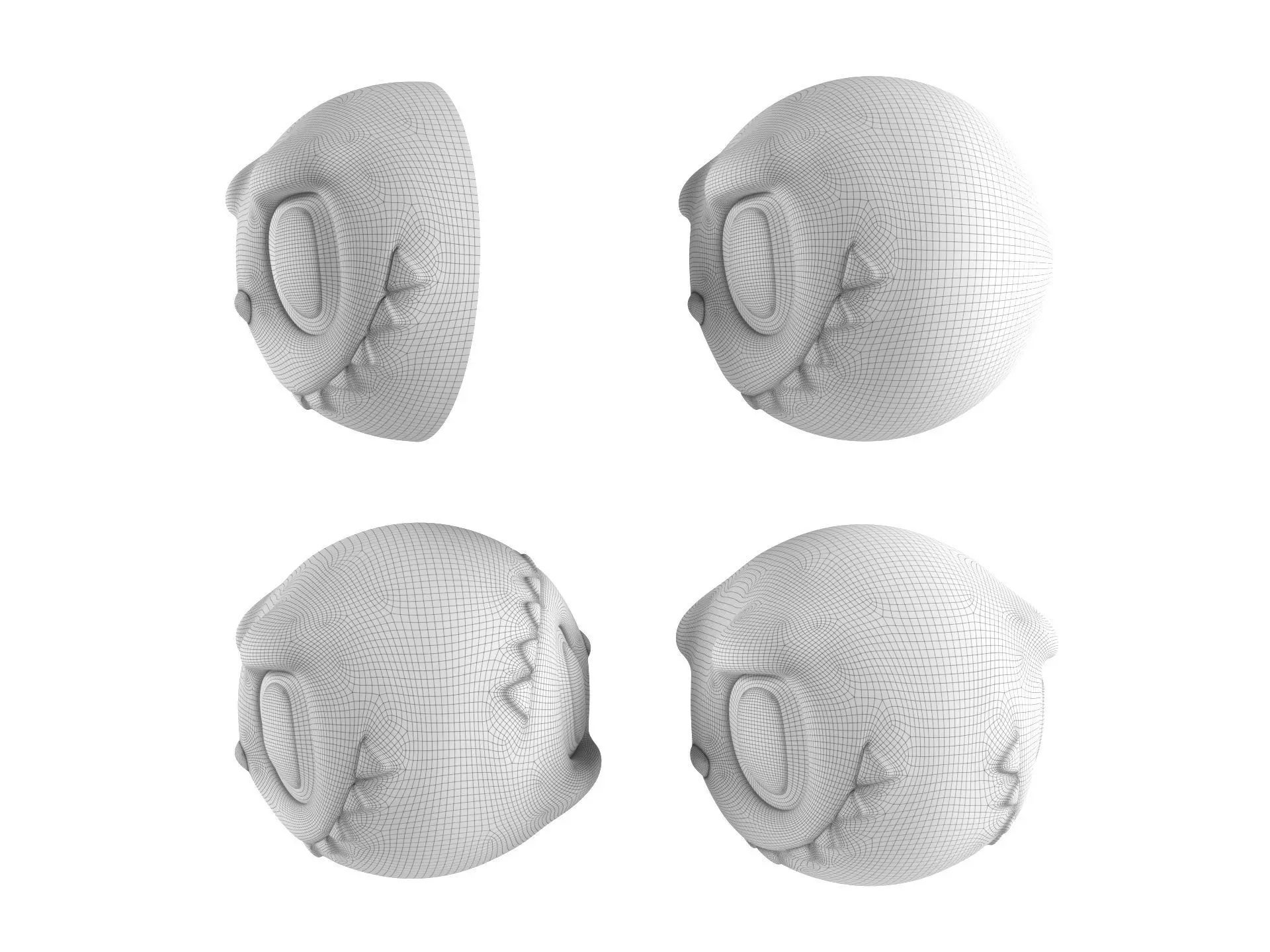 Labubu - Ball 3D print model_5