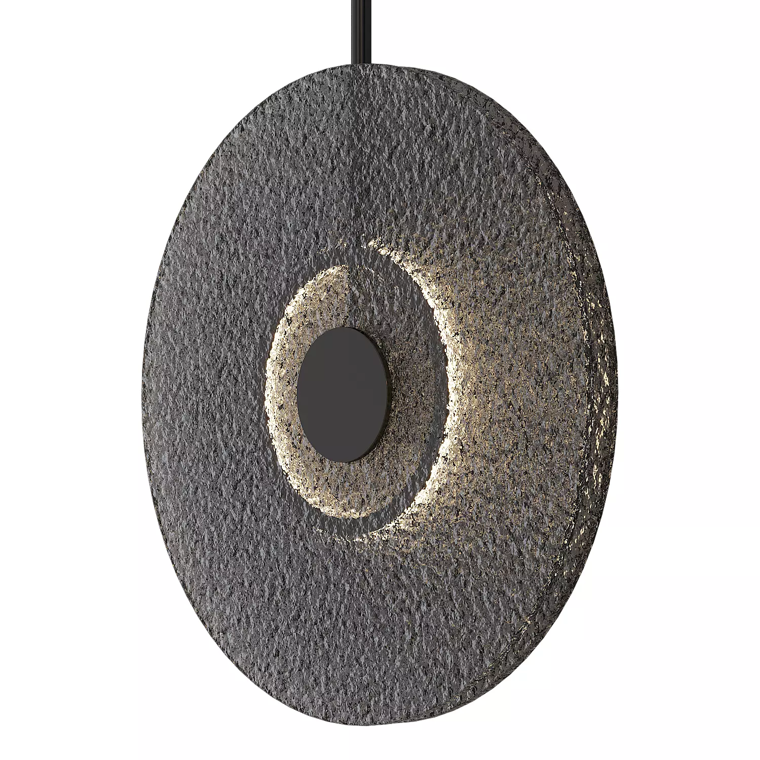 Heterochromia smoky textured glass lamp 3D model_1