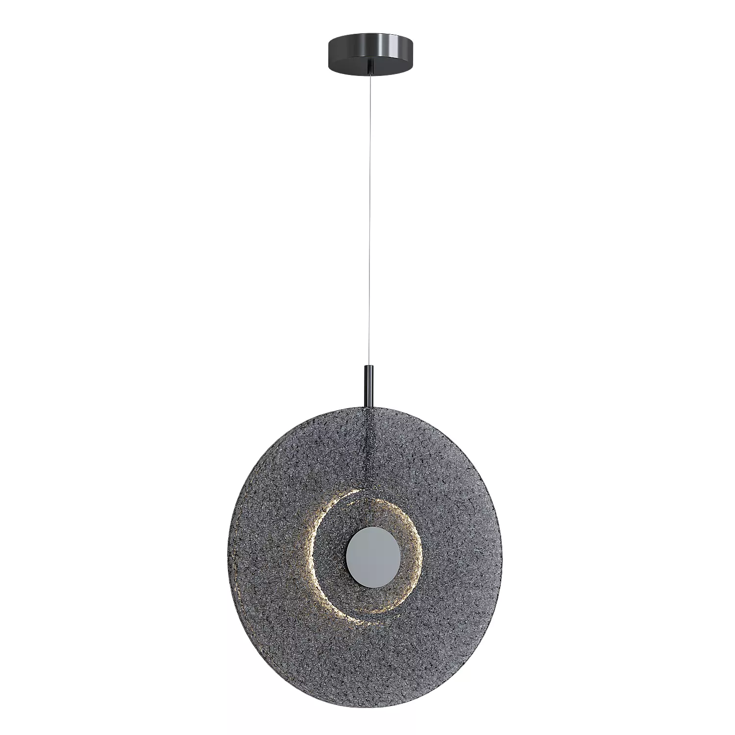 Heterochromia smoky textured glass lamp 3D model_0