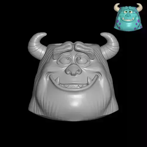 Disney Monster Inc Sulley Planter Container Pencil Holder 