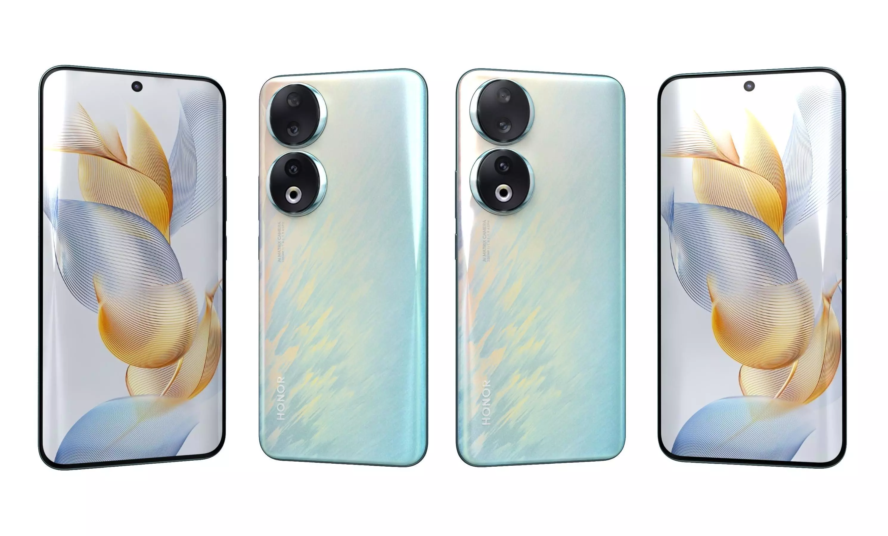 Honor 90 All Colors High Poly 3D model_10