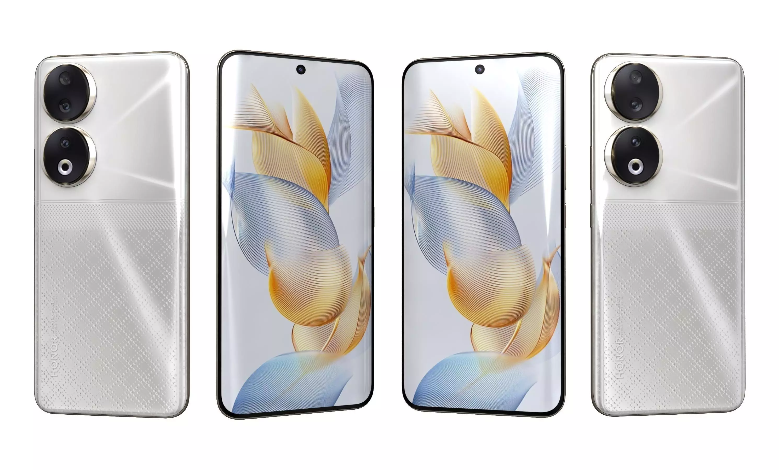 Honor 90 All Colors High Poly 3D model_4