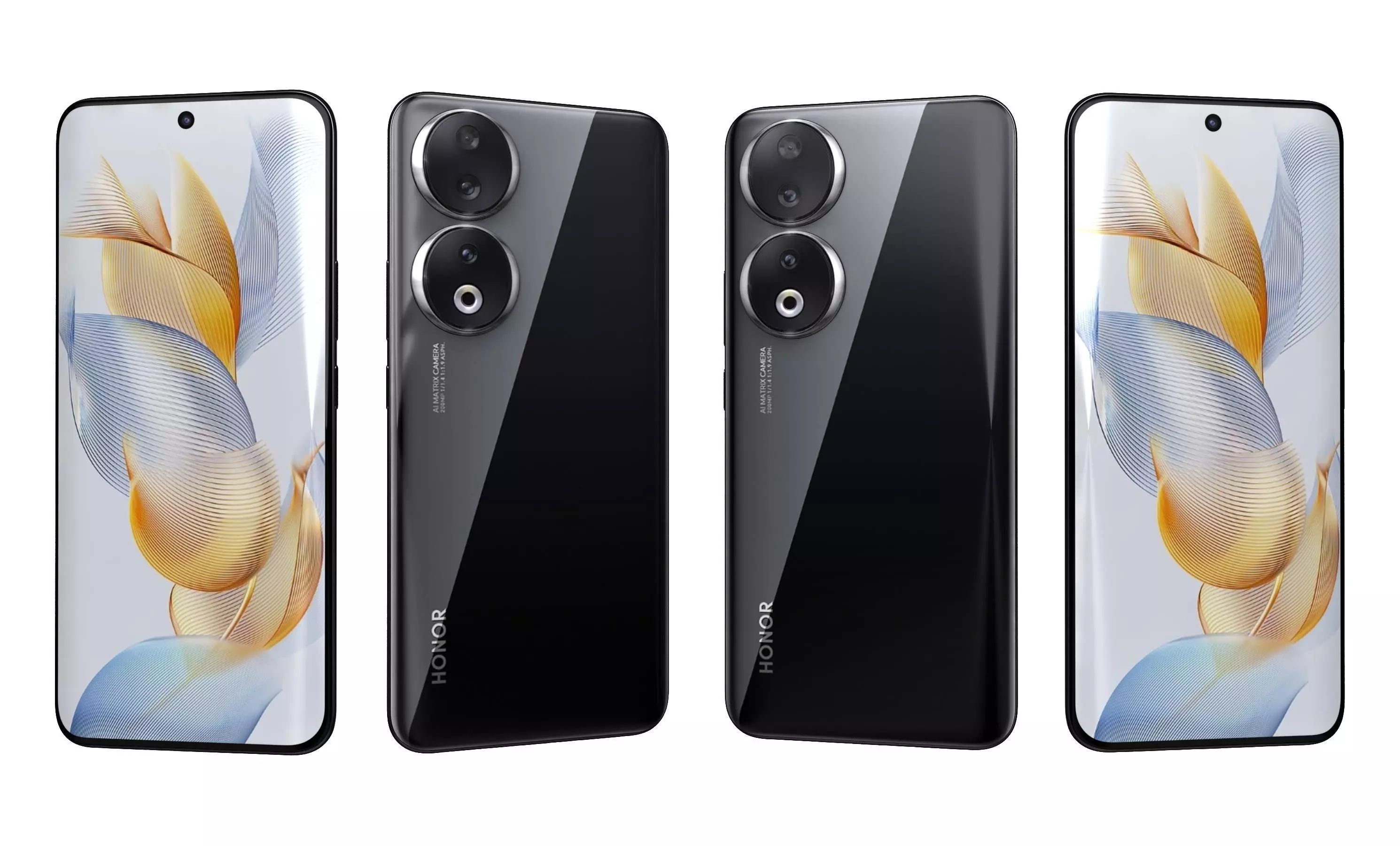 Honor 90 All Colors High Poly 3D model_35