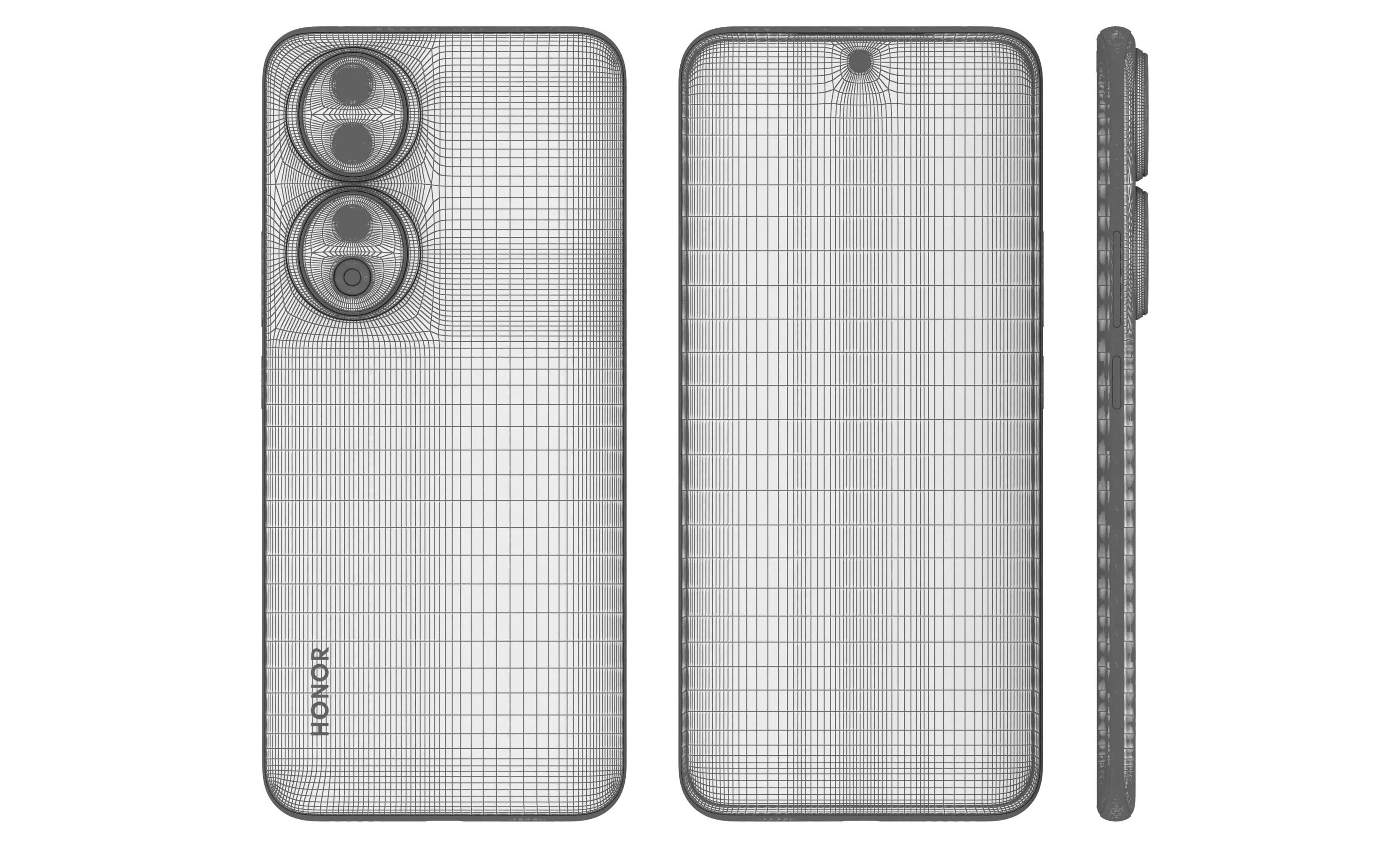 Honor 90 All Colors High Poly 3D model_36