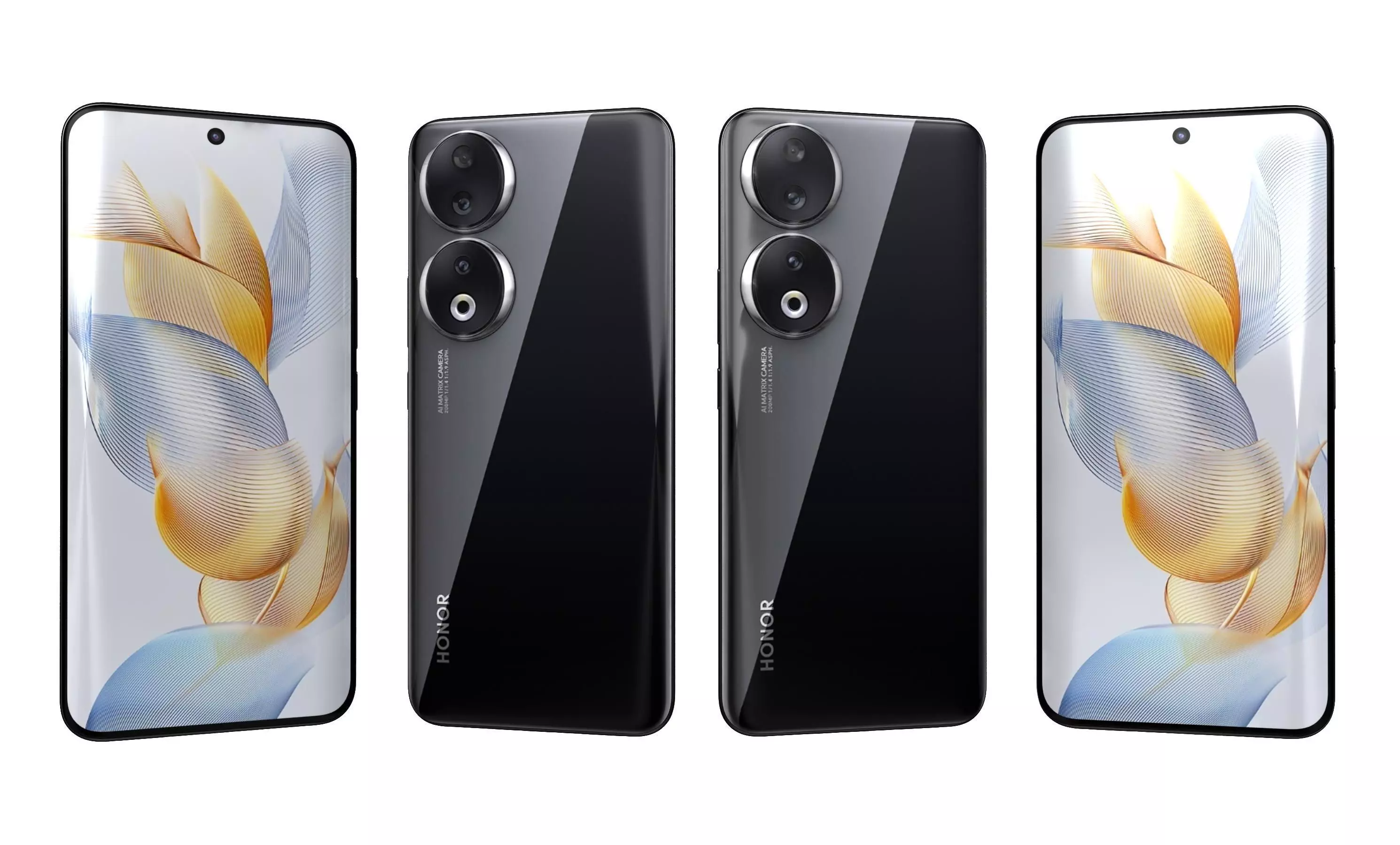 Honor 90 All Colors High Poly 3D model_33