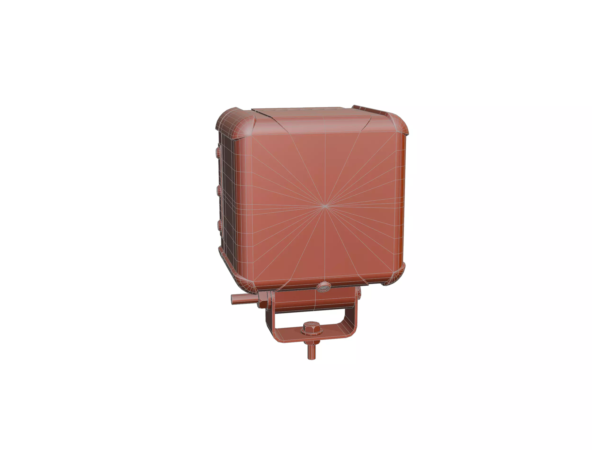 LED Work Lights Offroad Light Low-poly 3D model_5