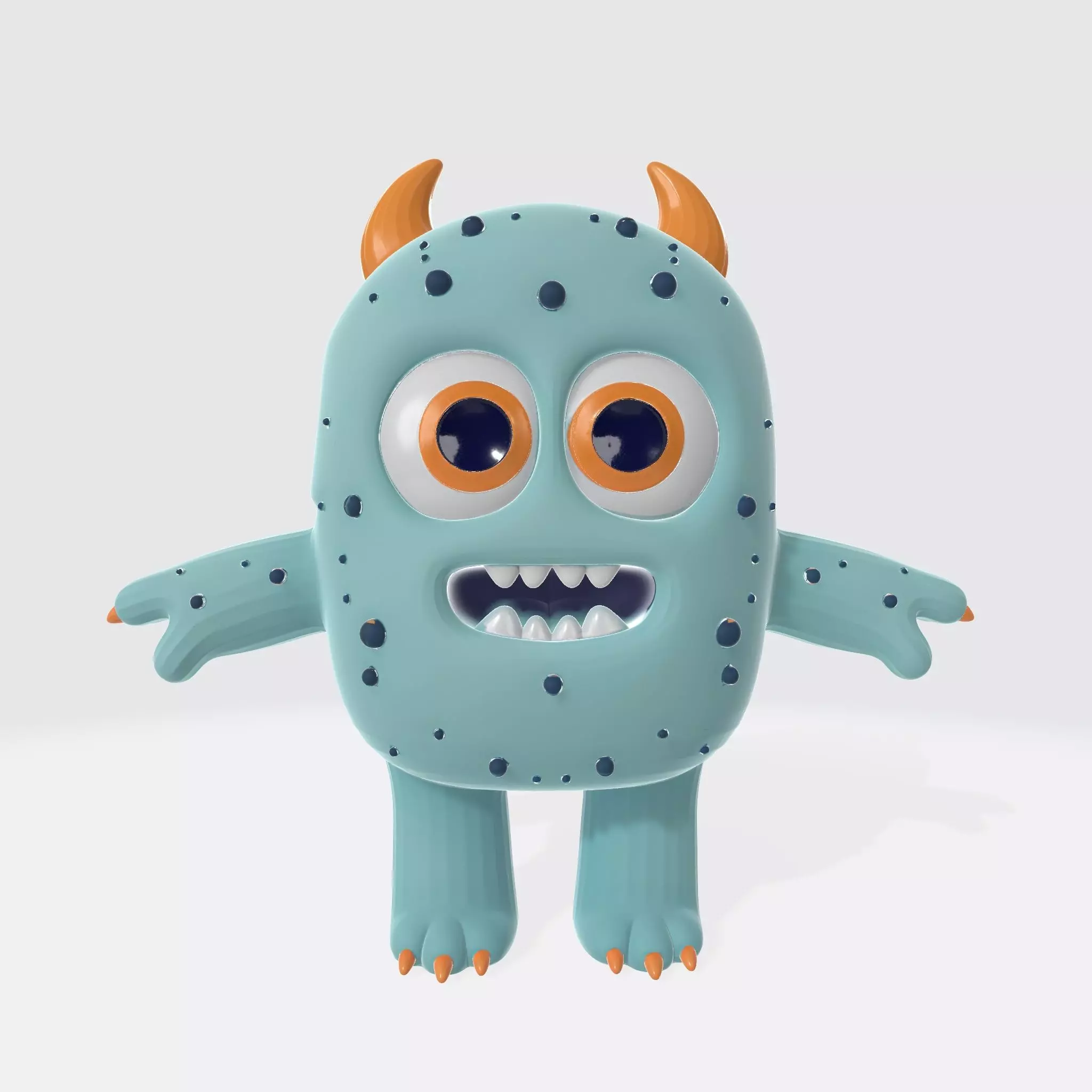 Monster Character 3 Low-poly 3D model_0