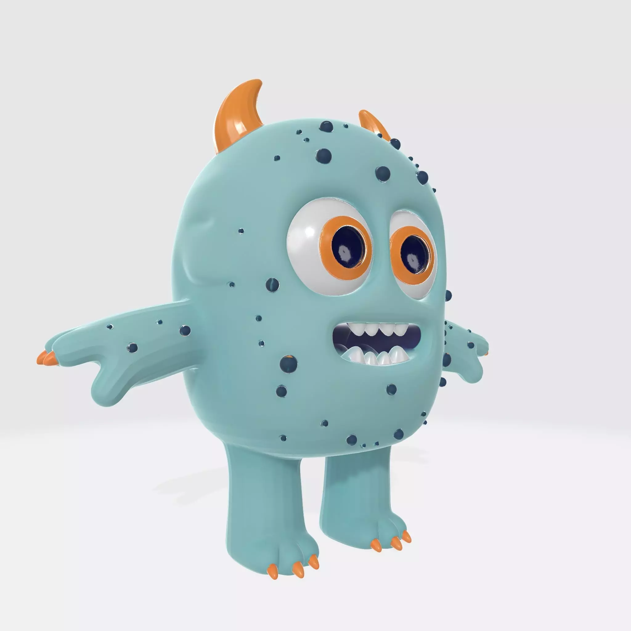 Monster Character 3 Low-poly 3D model_1