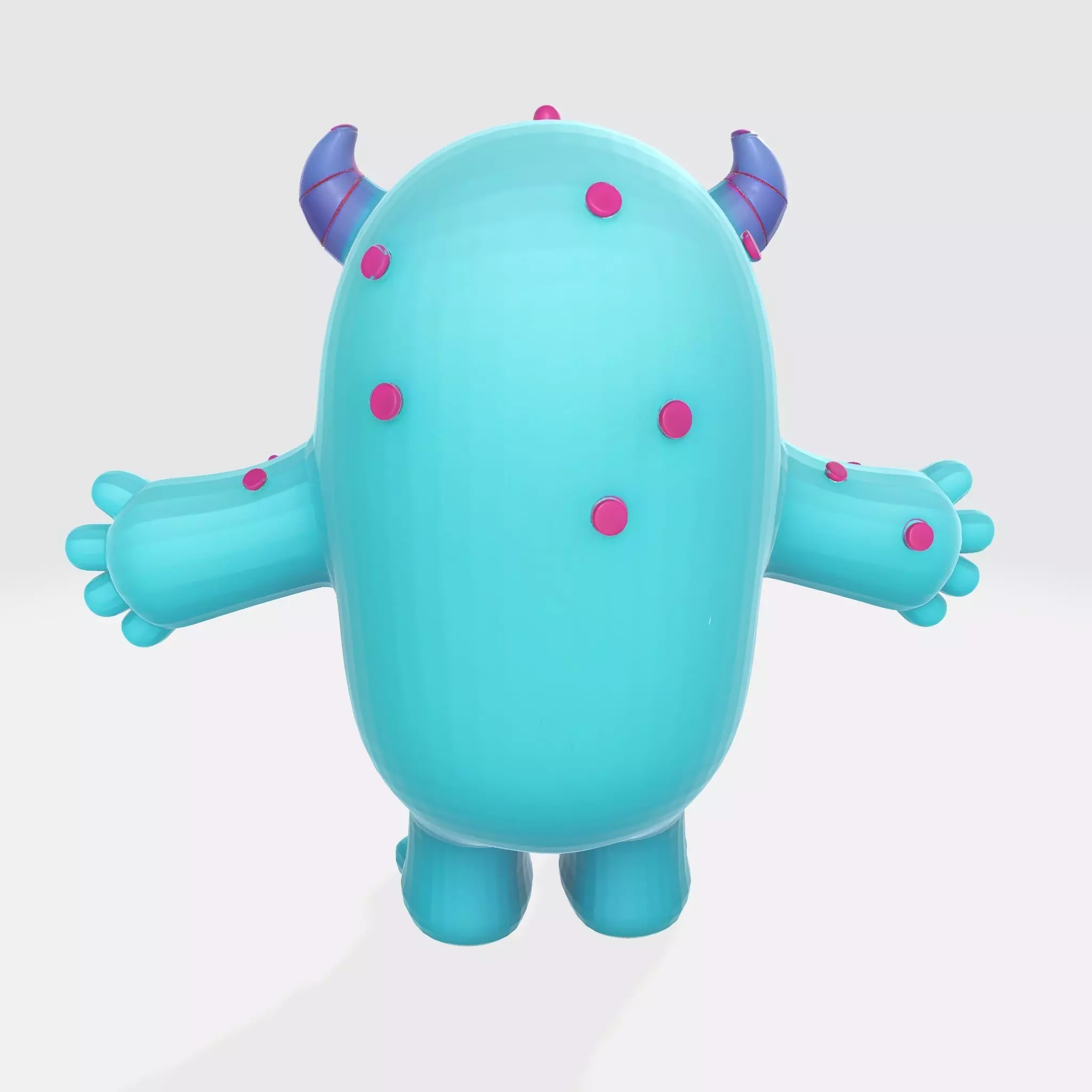 Monster Character 2 Low-poly 3D model_2