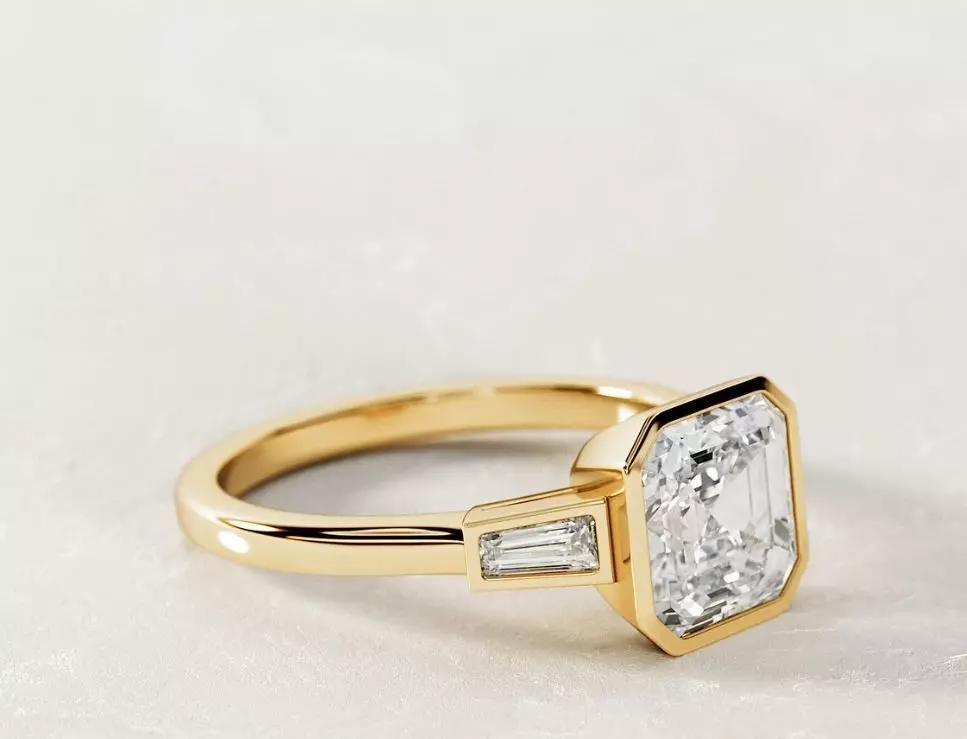 Three stone ring     002 3D print model_0