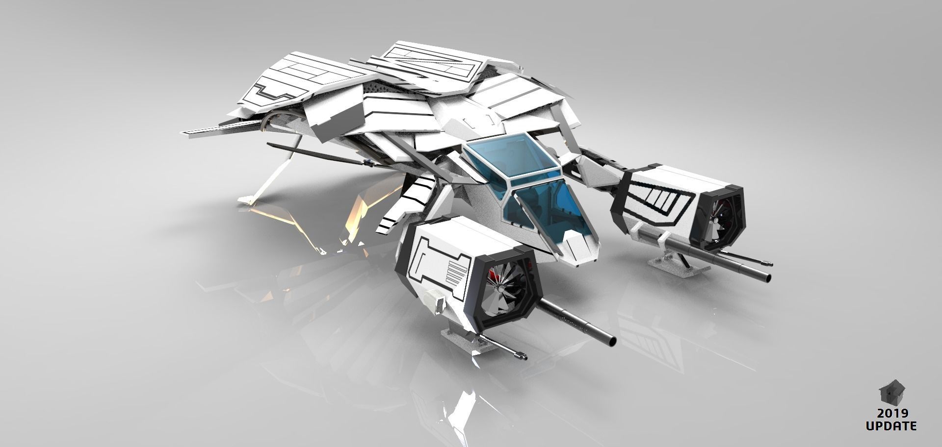 THE BAT batwing 3D print model_9