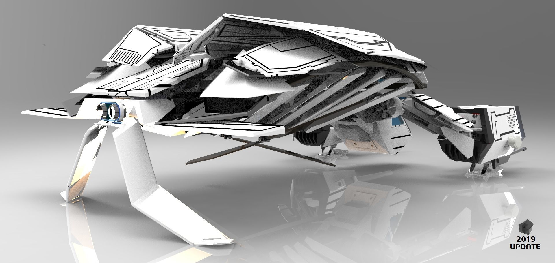 THE BAT batwing 3D print model_11