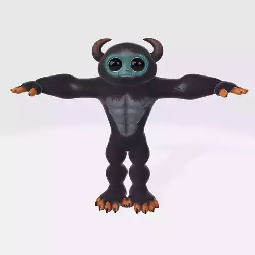 Monster Character 10 Low-poly 3D model