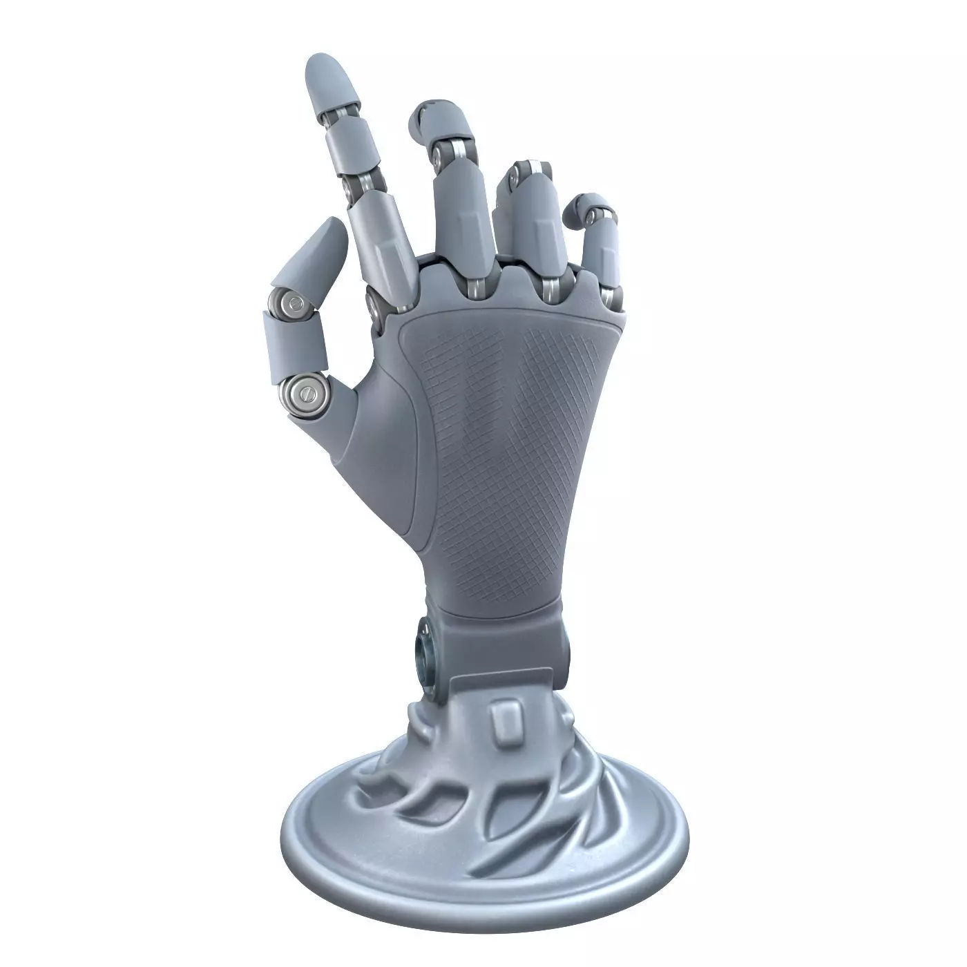 mechanical hand robot figure 3D model_4