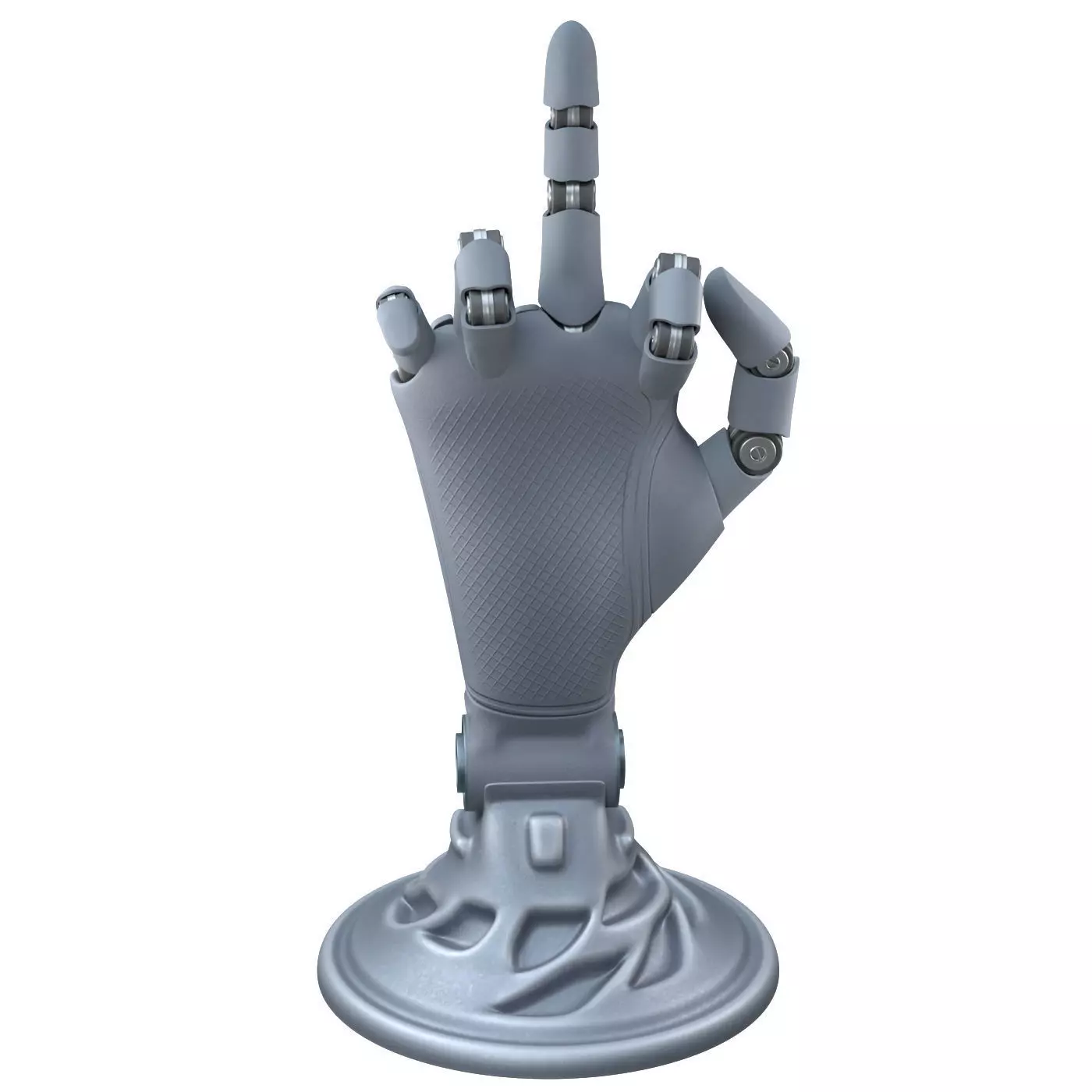 mechanical hand robot figure 3D model_9