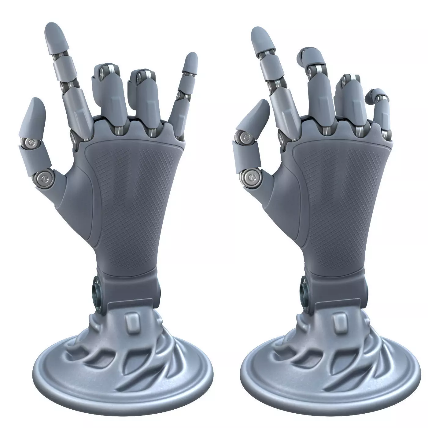 mechanical hand robot figure 3D model_1