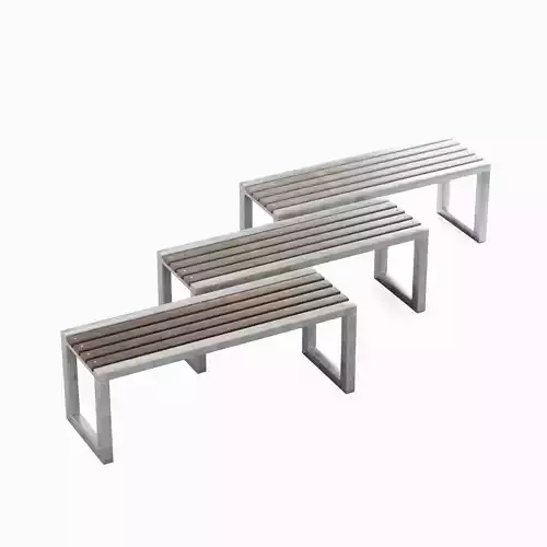Outdoor Bench V 02 Pack