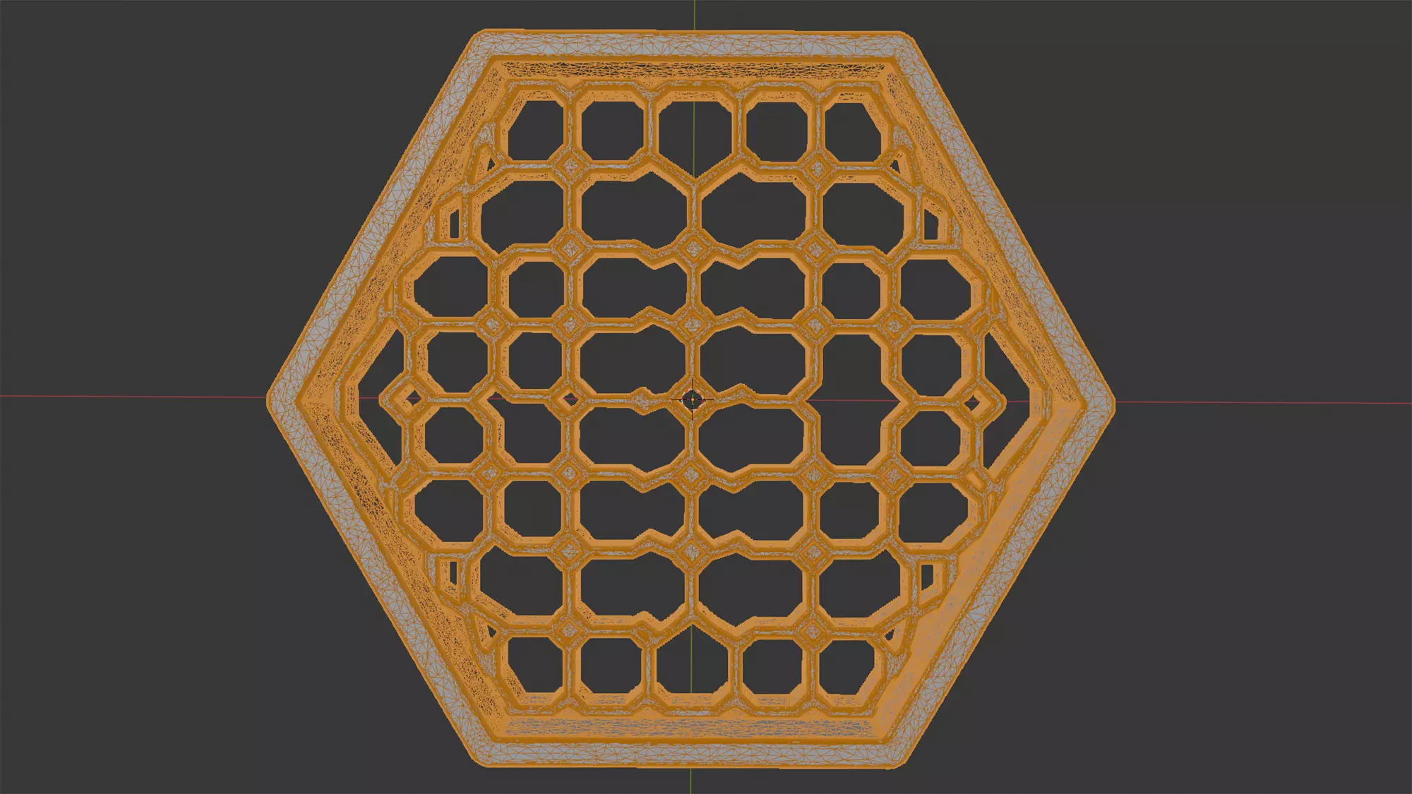 Hexagon Honeycomb Tray 3D Print Model 3D print model_6