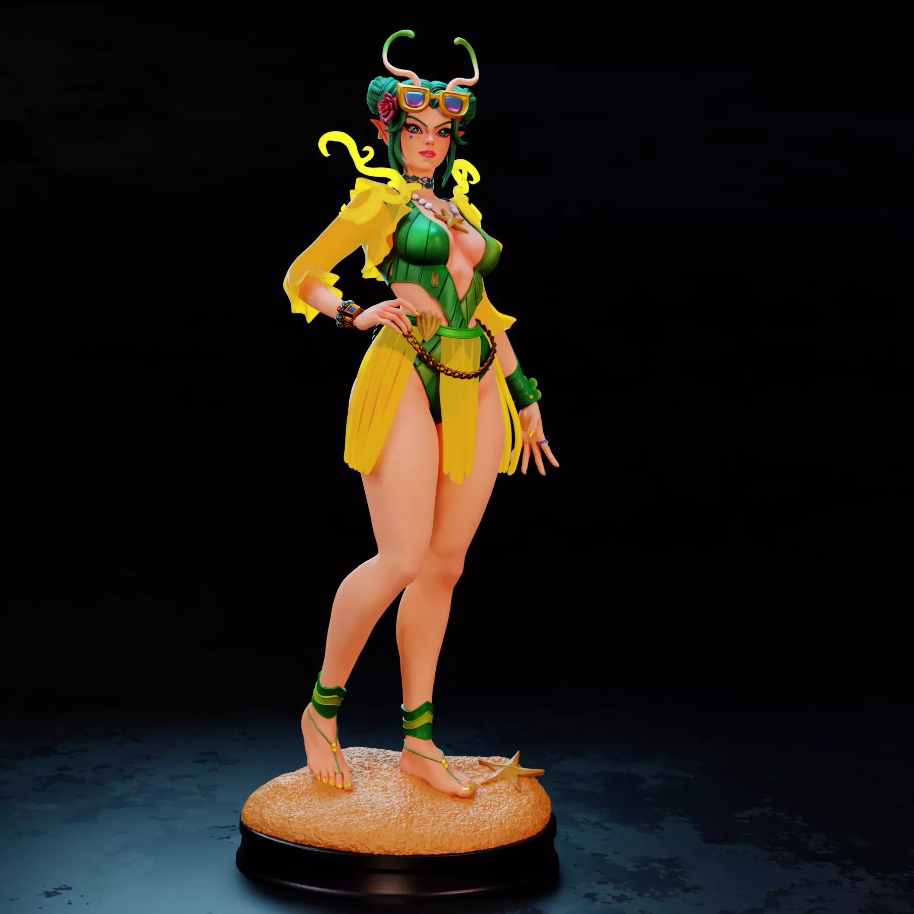 Mantis  Summer Skin  Marvel Rivals 3D print model_0