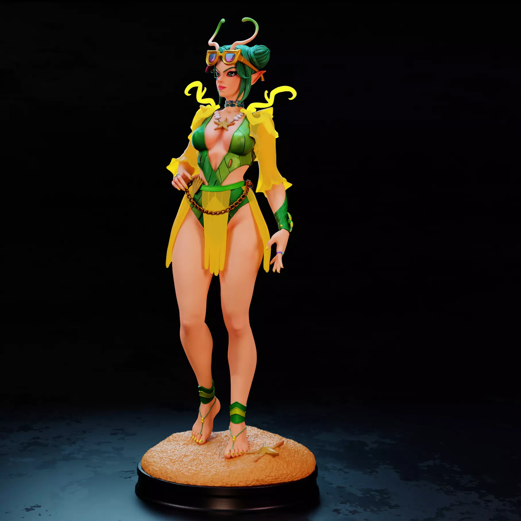 Mantis  Summer Skin  Marvel Rivals 3D print model_5